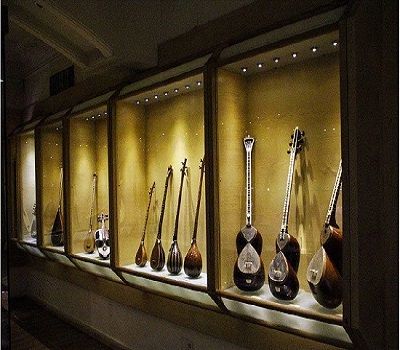 Museum of Music, Tar, Kamancheh, Iranian instruments, Santour ,